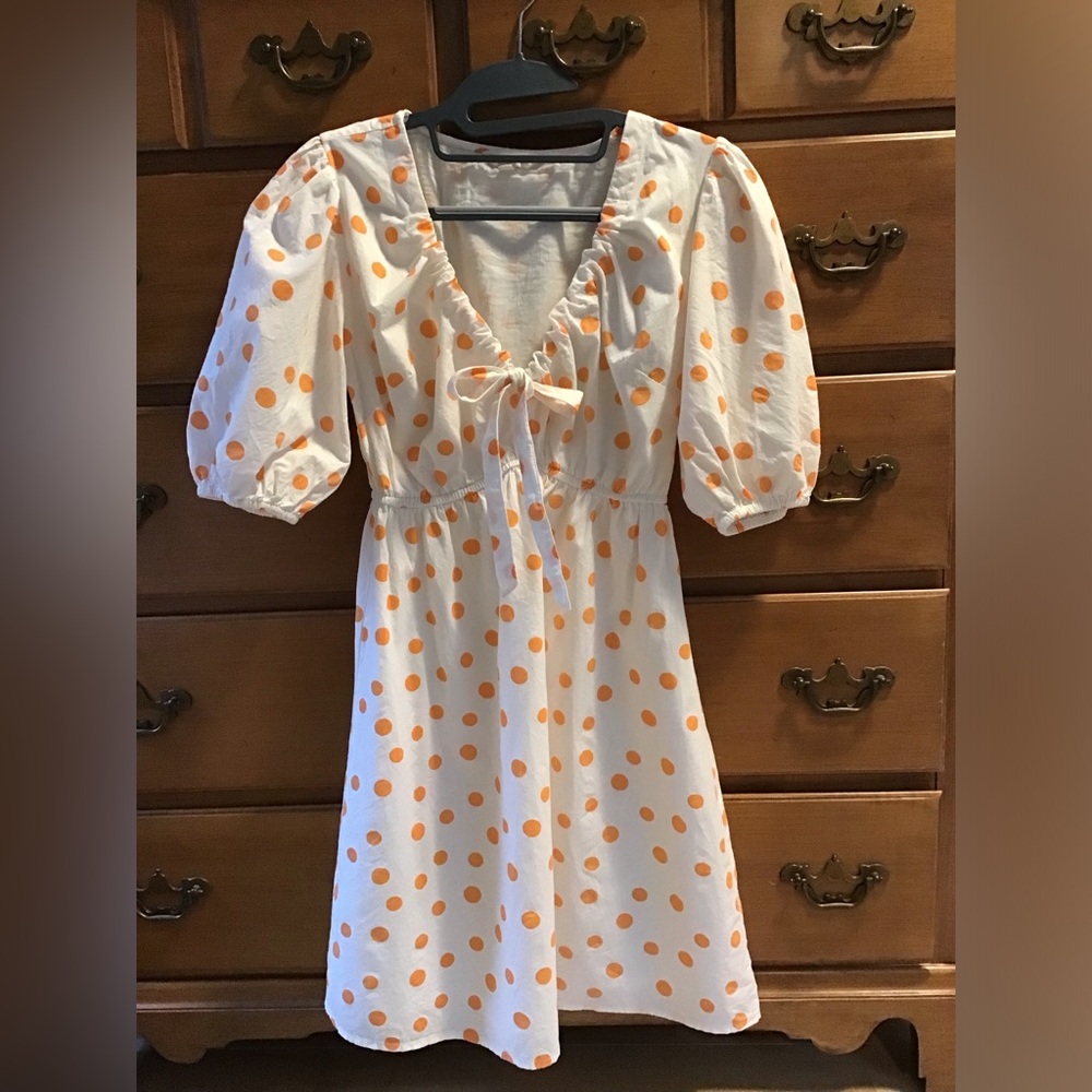 Sim & Sam cotton polka dot dress